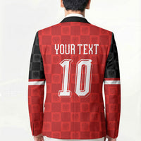 Austria Football Custom Blazer Bundesadler Red Checkerboard Eagle