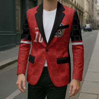 Austria Football Custom Blazer Bundesadler Red Checkerboard Eagle