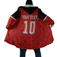 Austria Football Custom Cloak Bundesadler Red Checkerboard Eagle