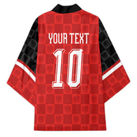 Austria Football Custom Kimono Bundesadler Red Checkerboard Eagle
