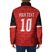 Austria Football Custom Padded Jacket Bundesadler Red Checkerboard Eagle