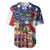 Italian American Heritage Month Baseball Jersey USA Eagle and The Colosseum with National Flag - Wonder Print Shop