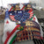 Italian American Heritage Month Bedding Set USA Eagle and The Colosseum with National Flag - Wonder Print Shop