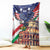 Italian American Heritage Month Blanket USA Eagle and The Colosseum with National Flag