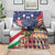 Italian American Heritage Month Blanket USA Eagle and The Colosseum with National Flag