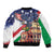 Italian American Heritage Month Bomber Jacket USA Eagle and The Colosseum with National Flag - Wonder Print Shop