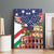 Italian American Heritage Month Canvas Wall Art USA Eagle and The Colosseum with National Flag - Wonder Print Shop