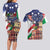 Italian American Heritage Month Couples Matching Long Sleeve Bodycon Dress and Hawaiian Shirt USA Eagle and The Colosseum with National Flag - Wonder Print Shop