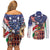 Italian American Heritage Month Couples Matching Off Shoulder Short Dress and Long Sleeve Button Shirt USA Eagle and The Colosseum with National Flag - Wonder Print Shop