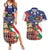 Italian American Heritage Month Couples Matching Summer Maxi Dress and Hawaiian Shirt USA Eagle and The Colosseum with National Flag - Wonder Print Shop