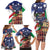 Italian American Heritage Month Family Matching Long Sleeve Bodycon Dress and Hawaiian Shirt USA Eagle and The Colosseum with National Flag - Wonder Print Shop