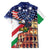 Italian American Heritage Month Family Matching Long Sleeve Bodycon Dress and Hawaiian Shirt USA Eagle and The Colosseum with National Flag - Wonder Print Shop