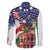 Italian American Heritage Month Family Matching Long Sleeve Bodycon Dress and Hawaiian Shirt USA Eagle and The Colosseum with National Flag - Wonder Print Shop