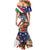 Italian American Heritage Month Family Matching Mermaid Dress and Hawaiian Shirt USA Eagle and The Colosseum with National Flag - Wonder Print Shop