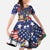 Italian American Heritage Month Family Matching Off Shoulder Maxi Dress and Hawaiian Shirt USA Eagle and The Colosseum with National Flag - Wonder Print Shop