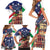 Italian American Heritage Month Family Matching Short Sleeve Bodycon Dress and Hawaiian Shirt USA Eagle and The Colosseum with National Flag - Wonder Print Shop