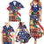 Italian American Heritage Month Family Matching Summer Maxi Dress and Hawaiian Shirt USA Eagle and The Colosseum with National Flag - Wonder Print Shop