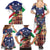 Italian American Heritage Month Family Matching Summer Maxi Dress and Hawaiian Shirt USA Eagle and The Colosseum with National Flag - Wonder Print Shop