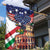 Italian American Heritage Month Garden Flag USA Eagle and The Colosseum with National Flag - Wonder Print Shop