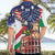 Italian American Heritage Month Hawaiian Shirt USA Eagle and The Colosseum with National Flag - Wonder Print Shop