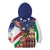 Italian American Heritage Month Kid Hoodie USA Eagle and The Colosseum with National Flag - Wonder Print Shop