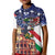 Italian American Heritage Month Kid Polo Shirt USA Eagle and The Colosseum with National Flag - Wonder Print Shop