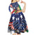 Italian American Heritage Month Kid Short Sleeve Dress USA Eagle and The Colosseum with National Flag - Wonder Print Shop