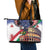 Italian American Heritage Month Leather Tote Bag USA Eagle and The Colosseum with National Flag - Wonder Print Shop