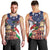 Italian American Heritage Month Men Tank Top USA Eagle and The Colosseum with National Flag - Wonder Print Shop