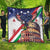 Italian American Heritage Month Quilt USA Eagle and The Colosseum with National Flag