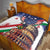 Italian American Heritage Month Quilt USA Eagle and The Colosseum with National Flag