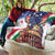 Italian American Heritage Month Quilt USA Eagle and The Colosseum with National Flag