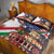 Italian American Heritage Month Quilt Bed Set USA Eagle and The Colosseum with National Flag