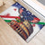 Italian American Heritage Month Rubber Doormat USA Eagle and The Colosseum with National Flag