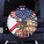 Italian American Heritage Month Spare Tire Cover USA Eagle and The Colosseum with National Flag