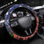 Italian American Heritage Month Steering Wheel Cover USA Eagle and The Colosseum with National Flag