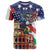 Italian American Heritage Month T Shirt USA Eagle and The Colosseum with National Flag - Wonder Print Shop