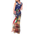 Italian American Heritage Month Tank Maxi Dress USA Eagle and The Colosseum with National Flag