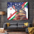 Italian American Heritage Month Tapestry USA Eagle and The Colosseum with National Flag