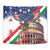 Italian American Heritage Month Tapestry USA Eagle and The Colosseum with National Flag