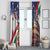 Italian American Heritage Month Window Curtain USA Eagle and The Colosseum with National Flag