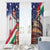 Italian American Heritage Month Window Curtain USA Eagle and The Colosseum with National Flag