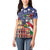 Italian American Heritage Month Women Polo Shirt USA Eagle and The Colosseum with National Flag