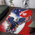 Polish American Heritage Month Area Rug USA Eagle and Poland Eagle with National Flag - Wonder Print Shop