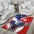 Polish American Heritage Month Area Rug USA Eagle and Poland Eagle with National Flag - Wonder Print Shop