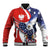 Polish American Heritage Month Baseball Jacket USA Eagle and Poland Eagle with National Flag - Wonder Print Shop