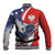 Polish American Heritage Month Baseball Jacket USA Eagle and Poland Eagle with National Flag - Wonder Print Shop