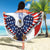 Polish American Heritage Month Beach Blanket USA Eagle and Poland Eagle with National Flag - Wonder Print Shop