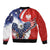 Polish American Heritage Month Bomber Jacket USA Eagle and Poland Eagle with National Flag - Wonder Print Shop