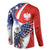 Polish American Heritage Month Button Sweatshirt USA Eagle and Poland Eagle with National Flag - Wonder Print Shop